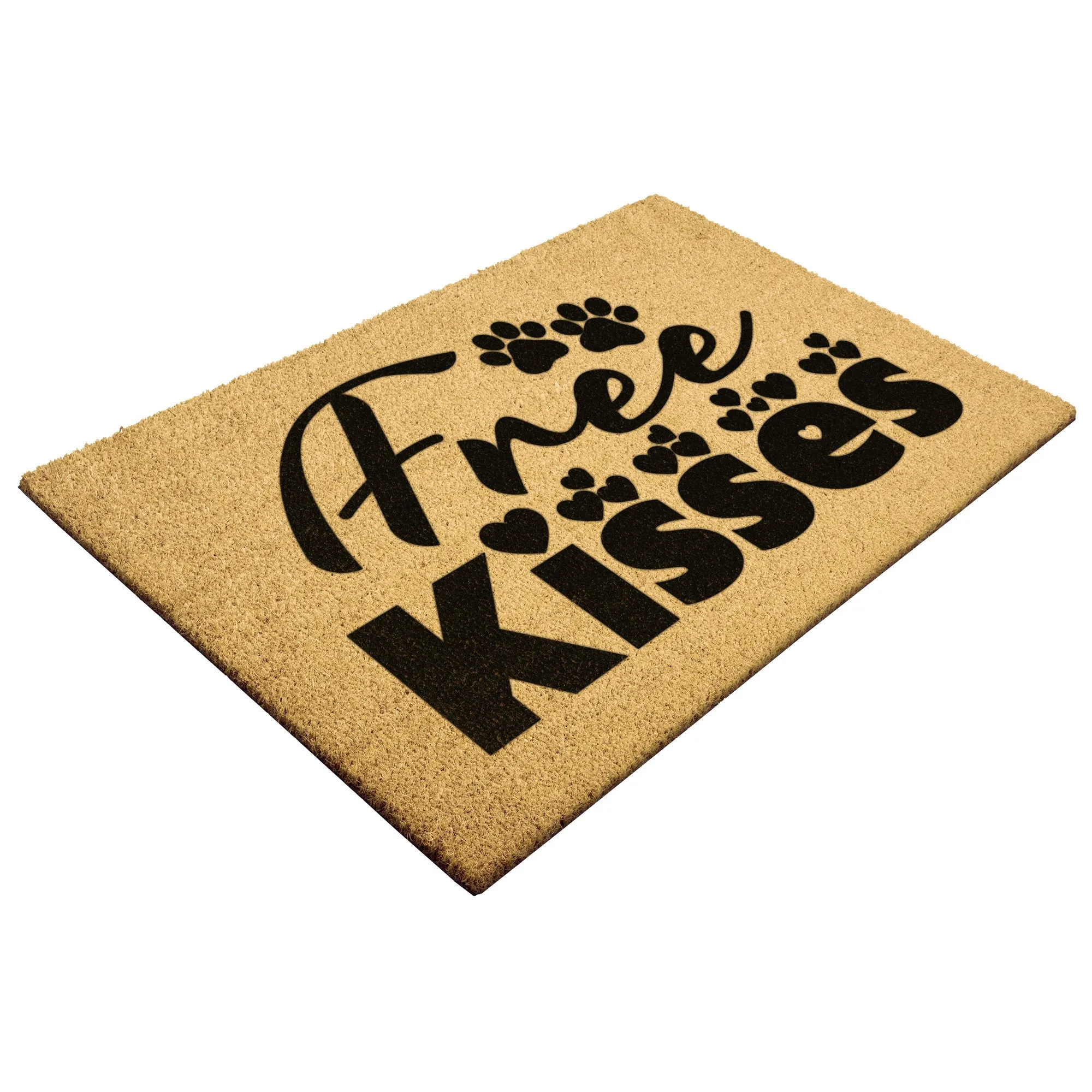 Free Dog Kisses | Door Mat