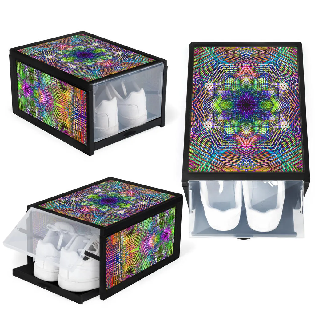 Geometric Madness Shoe Organizer | Yantrart