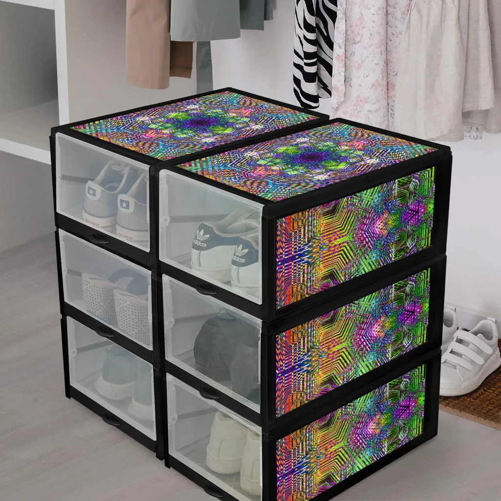 Geometric Madness Shoe Organizer | Yantrart