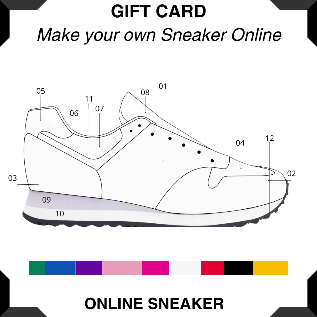 Gift Card online sneaker - Make my own sneaker -  Digital