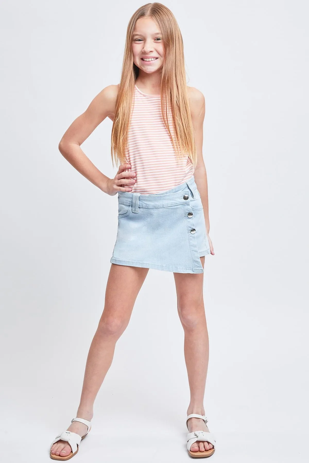 Girls Asymmetric Skort