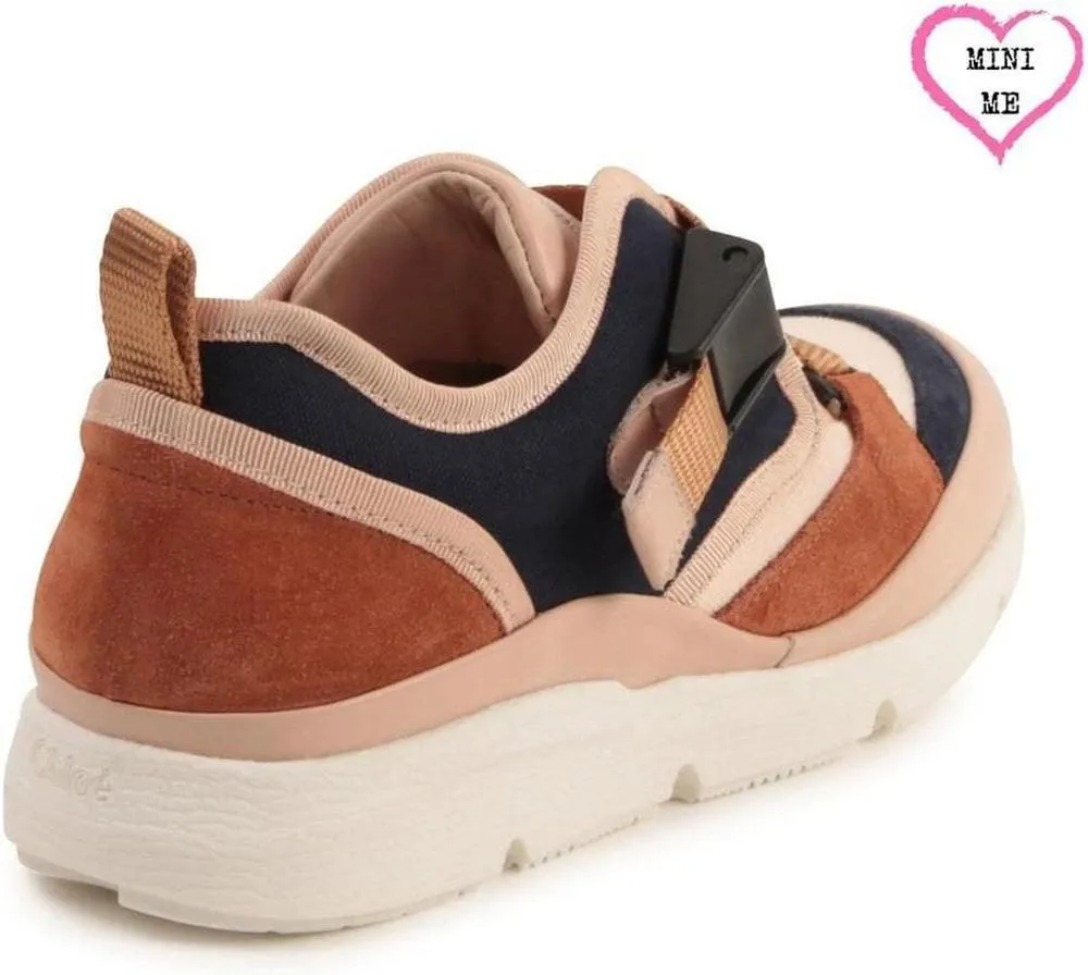 Girls Pink & Navy Sonnie Trainers