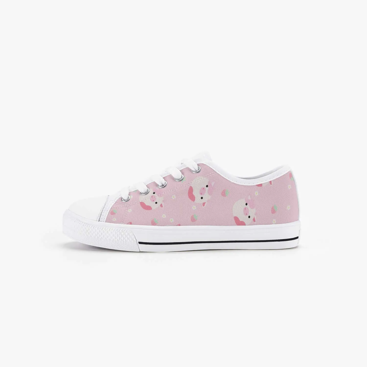 Girl's Strawberry Squishmallows Low Top Canvas Shoes Sneakers