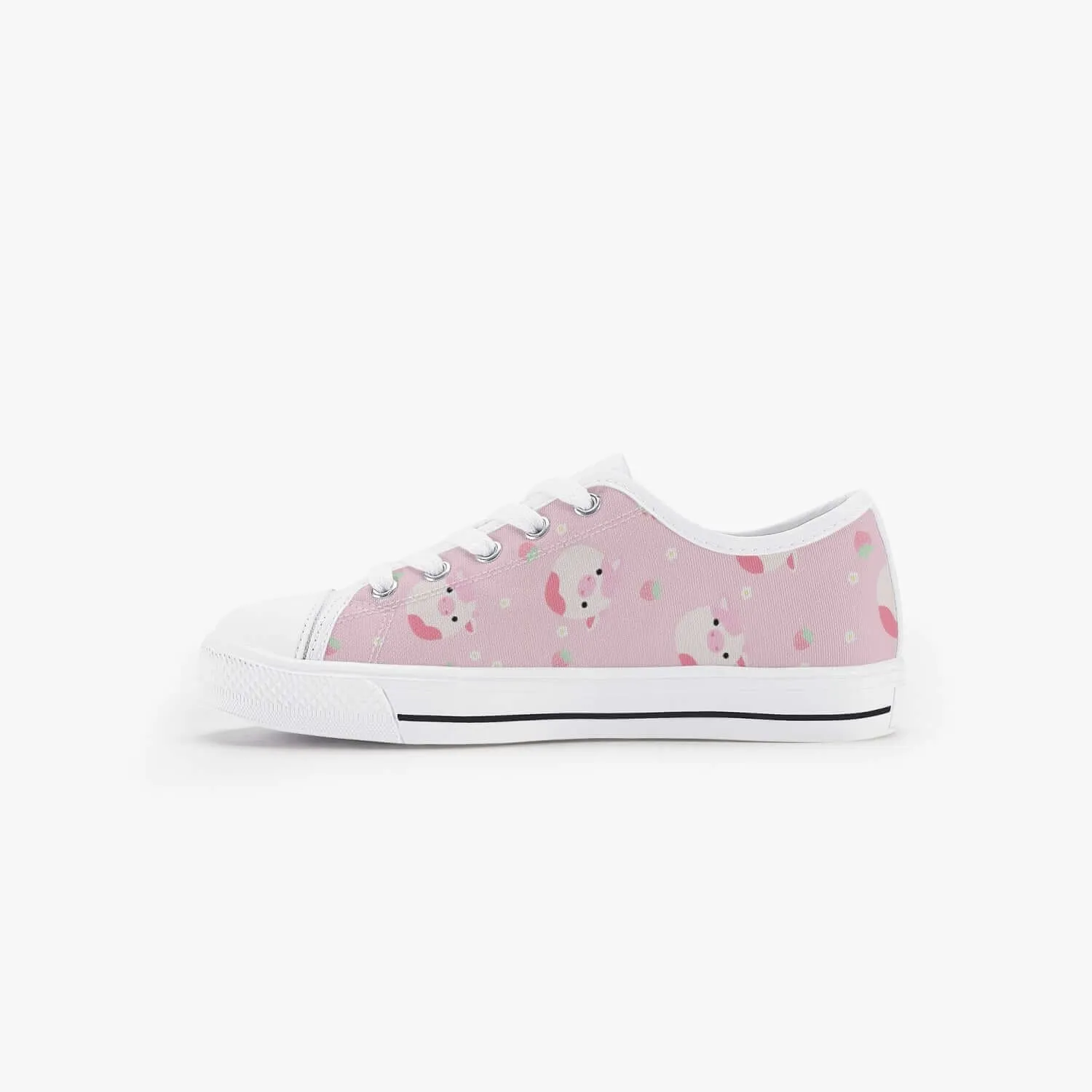 Girl's Strawberry Squishmallows Low Top Canvas Shoes Sneakers