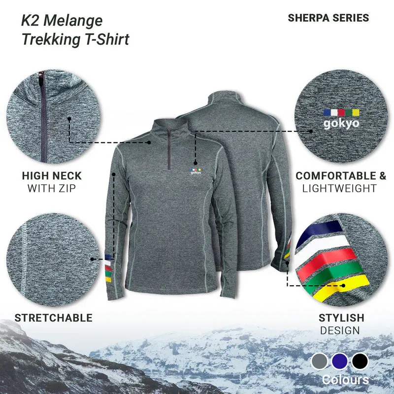 Gokyo K2 Melange Sherpa Series Trekking T-Shirt