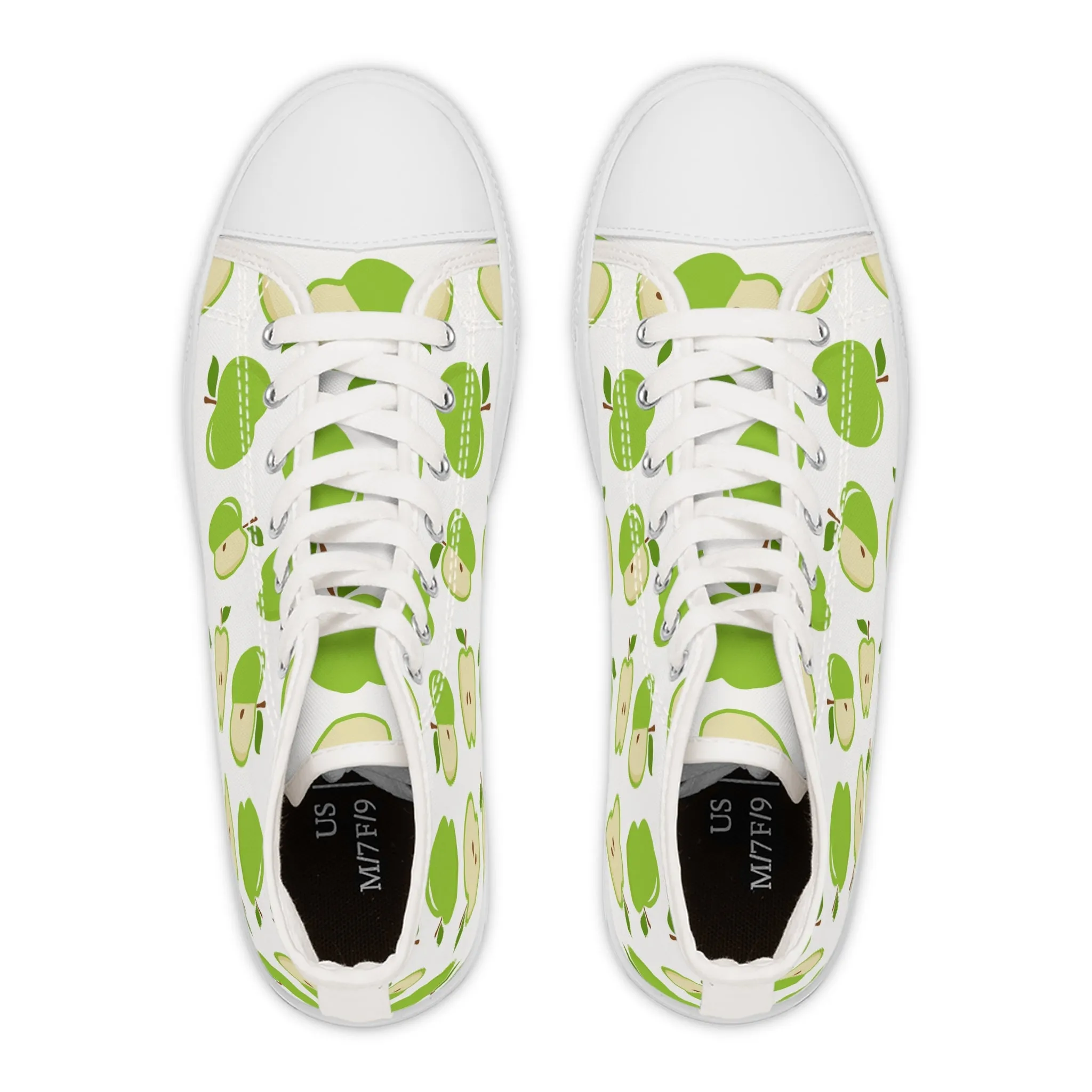 Green Apples Women's High Top Sneakers