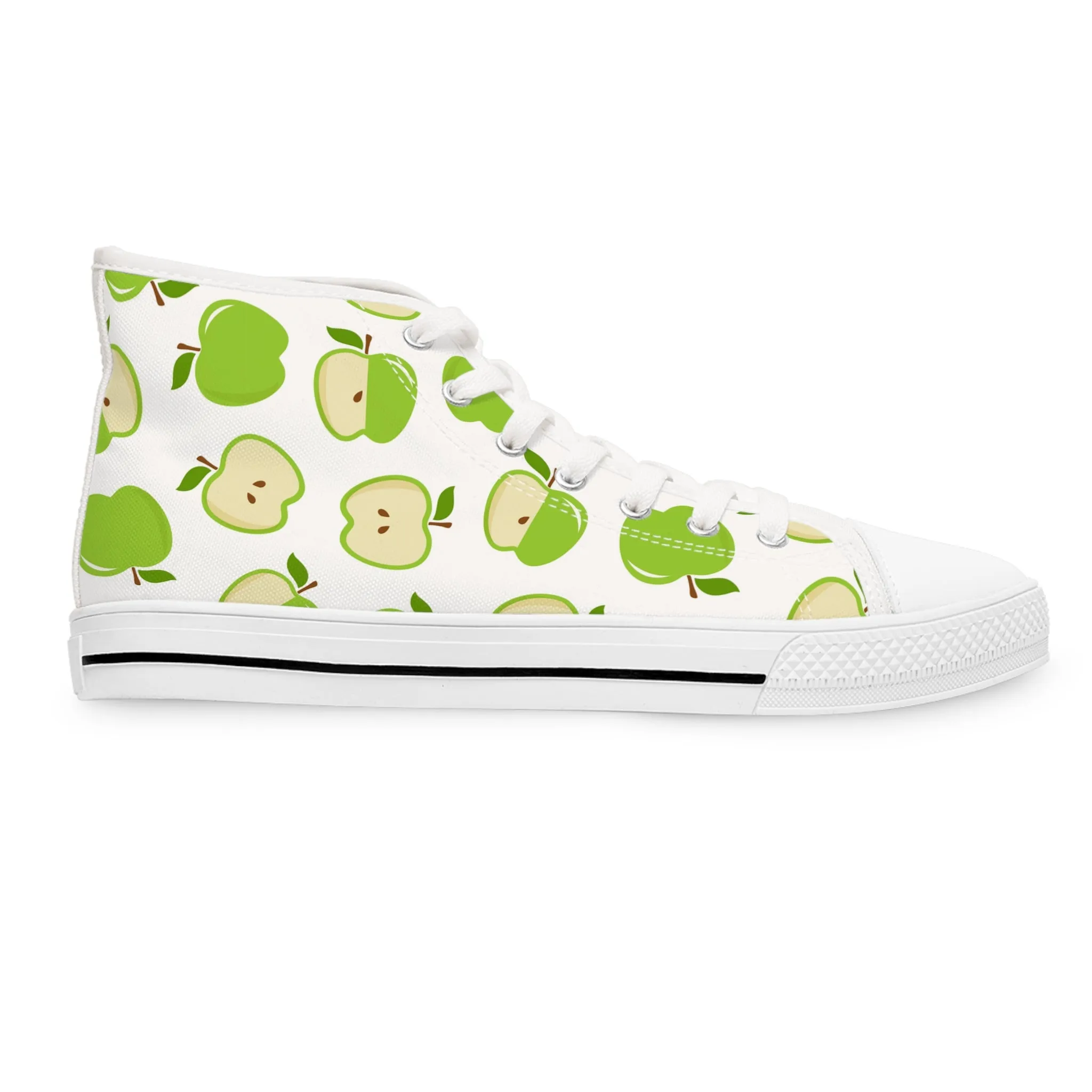 Green Apples Women's High Top Sneakers