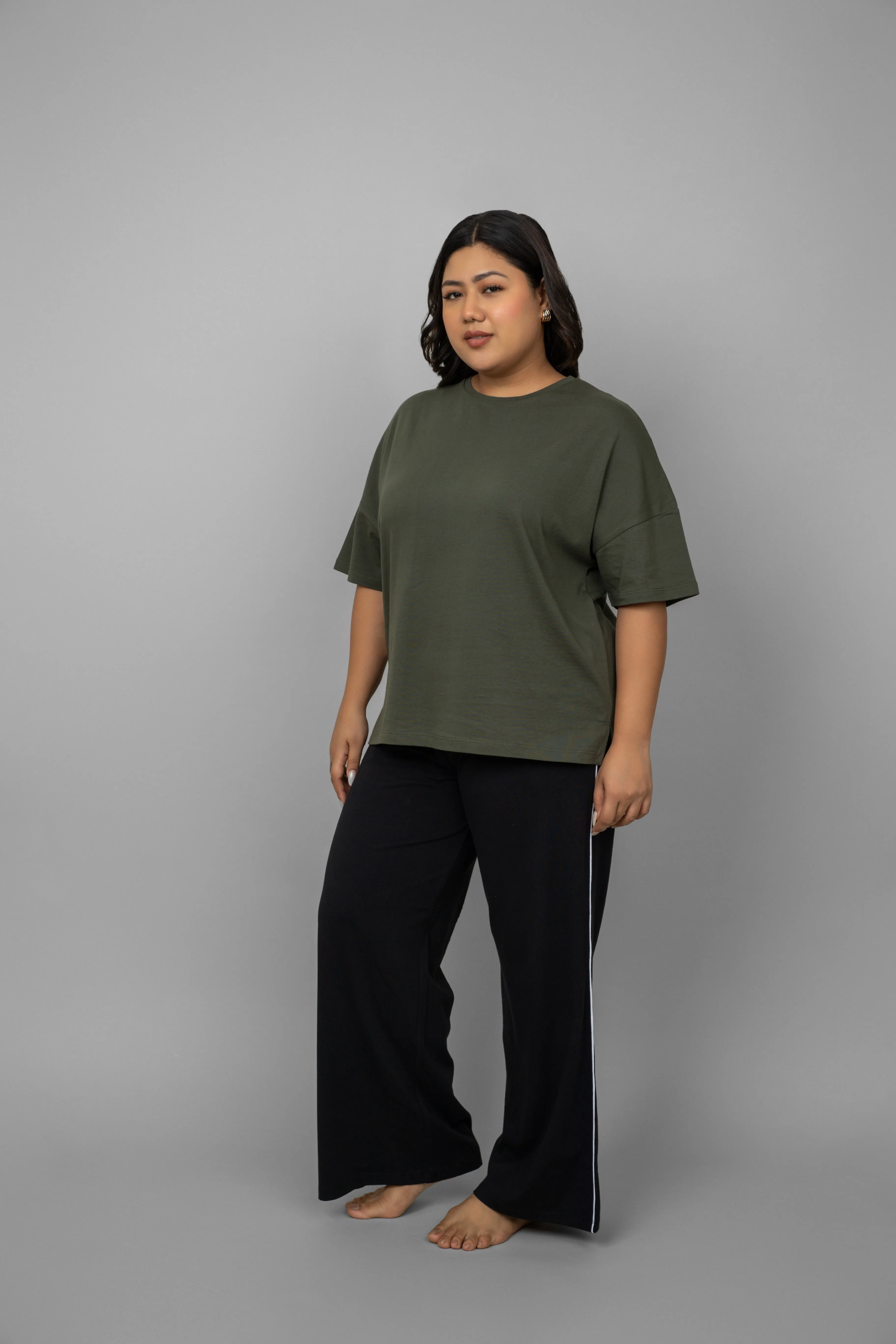 Green Oversized Cotton Tee