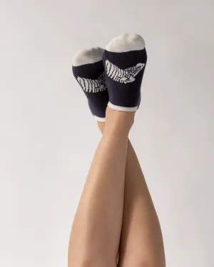 Hello Zebra Socks - Black & White