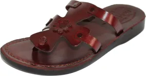 Holy Land Market Men/Women Biblical Jesus Leather Sandals/Slides From Jerusalem (Sarah Style I)