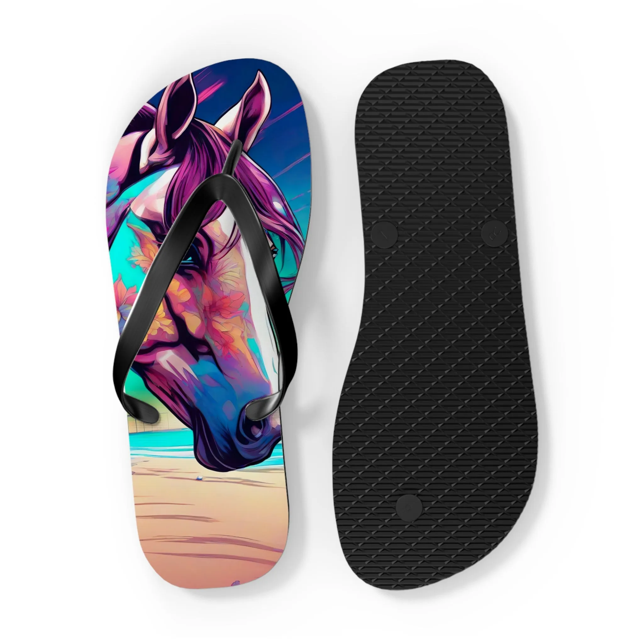 Horse Flip Flops   Beach = 💕