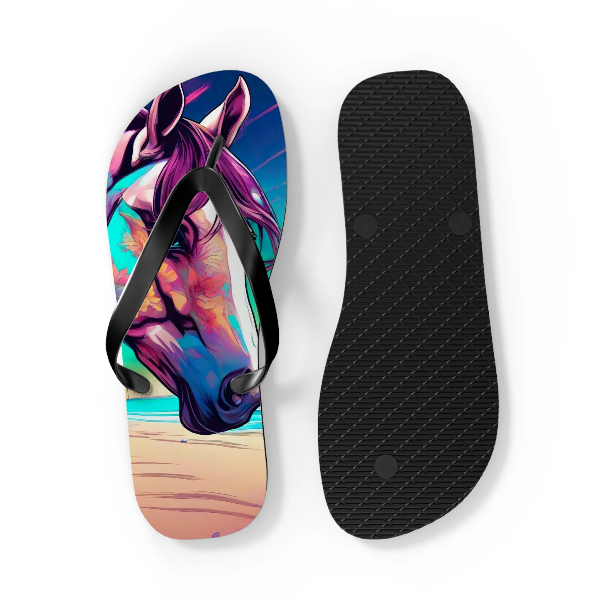 Horse Flip Flops   Beach = 💕