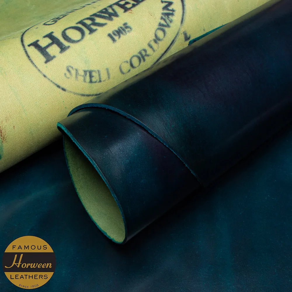 HORWEEN GENUINE SHELL CORDOVAN® - INTENSE BLUE - 1.0/2.0mm