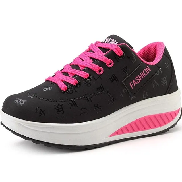 Hundunsnake Platform Woman Sport Shoes