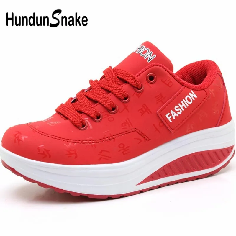 Hundunsnake Platform Woman Sport Shoes