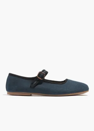 Indigo   Black Trim | Classic Mary Jane | Flaw Size 7