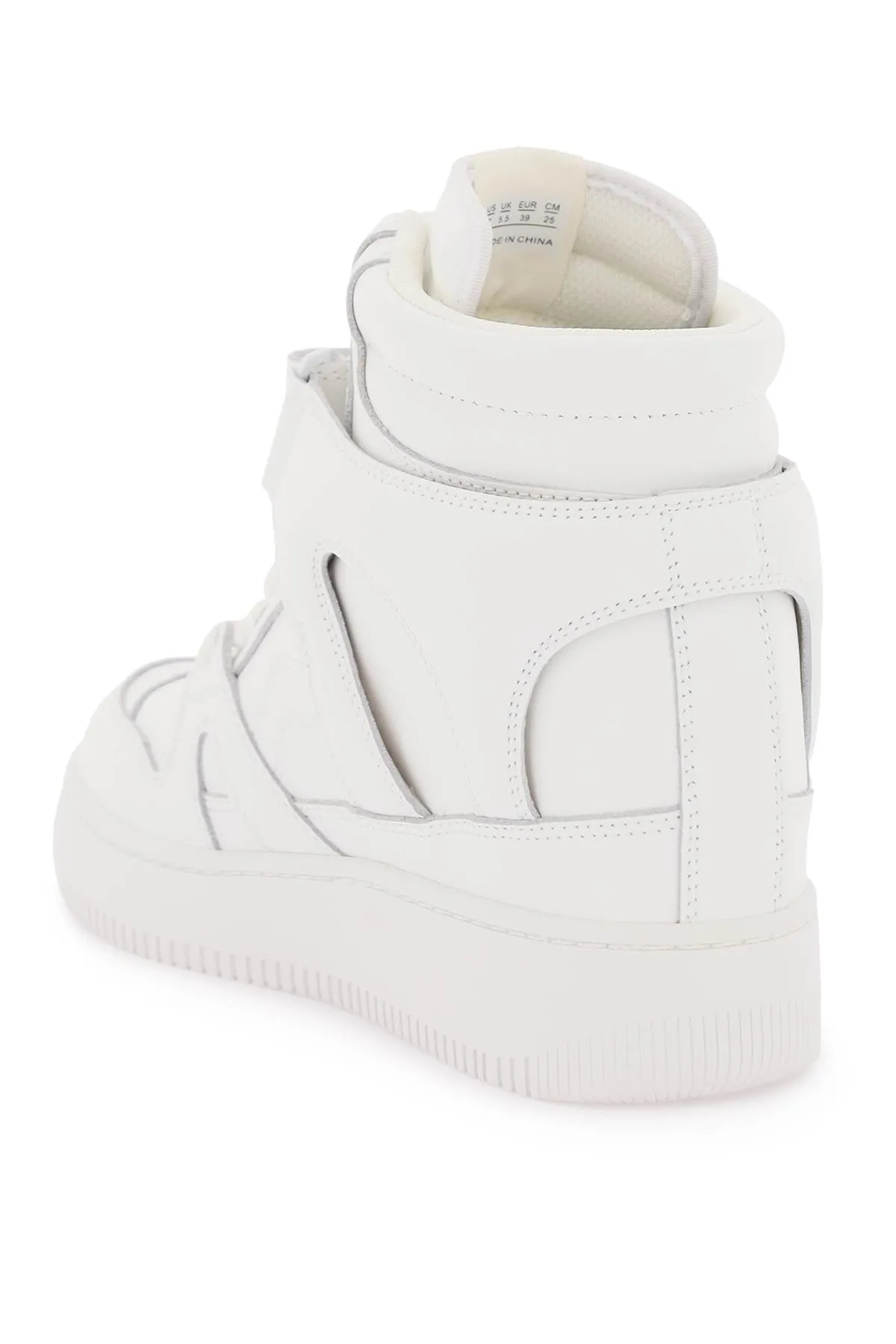 Isabel marant ellyn leather sneakers