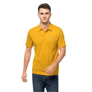 Jack Wolfskin Pack & Go Polo Shirt, Yellow