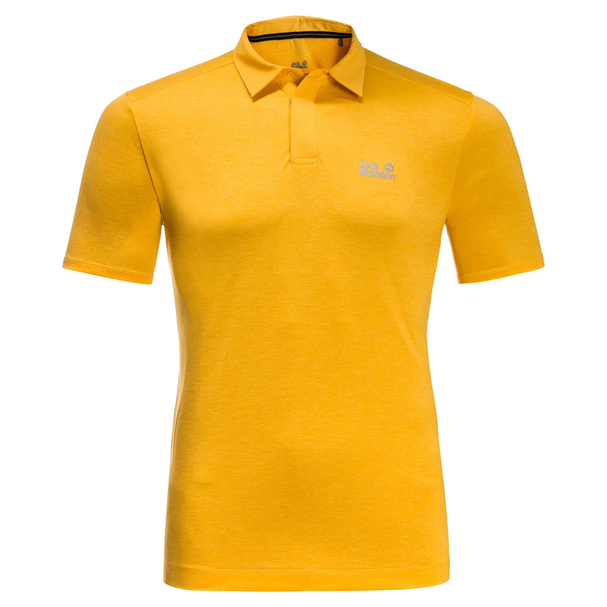 Jack Wolfskin Pack & Go Polo Shirt, Yellow