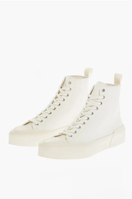 Jil Sander Fabric High-tio Sneakers