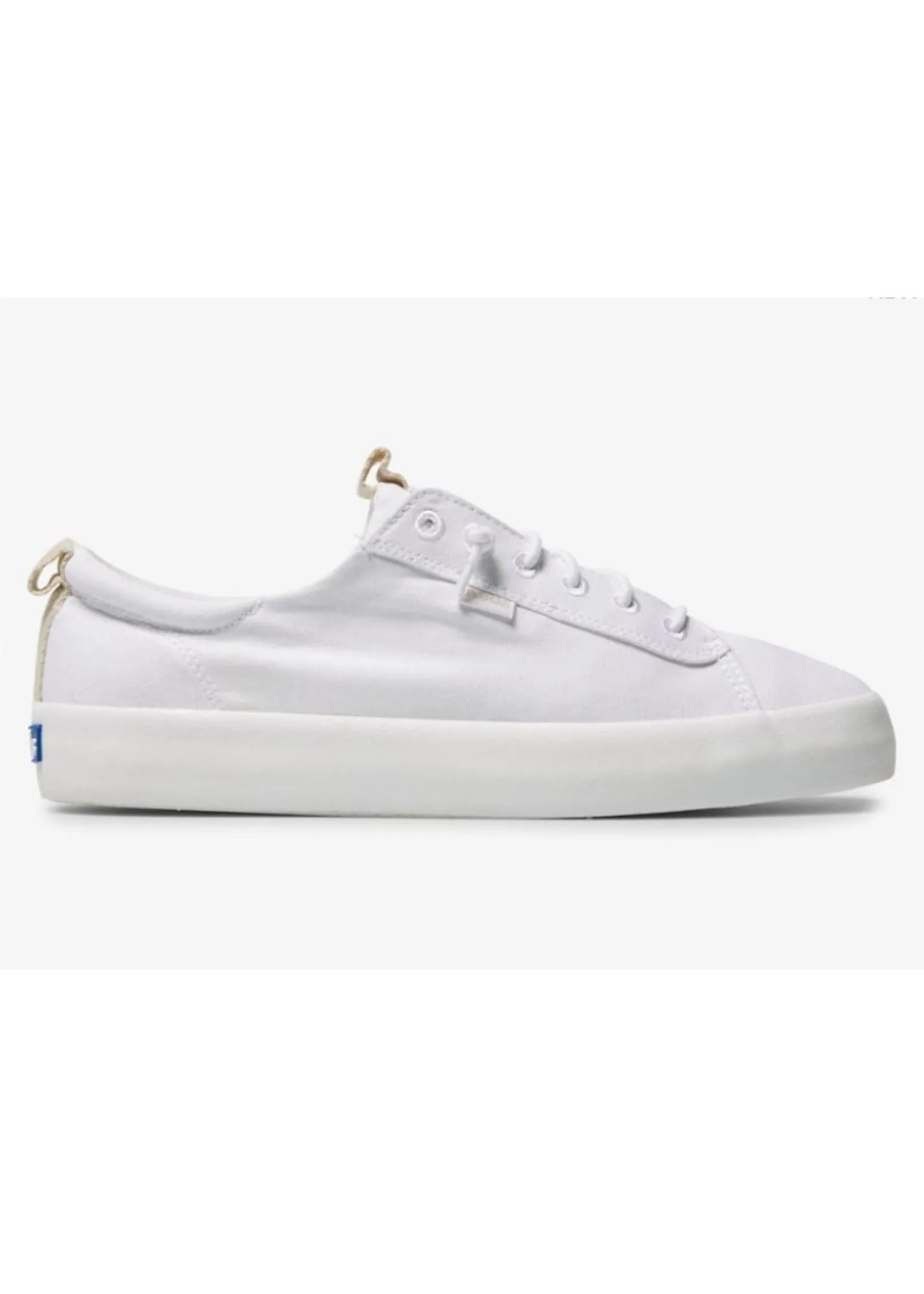 Keds® Kickback White Canvas Sneaker - FINAL SALE