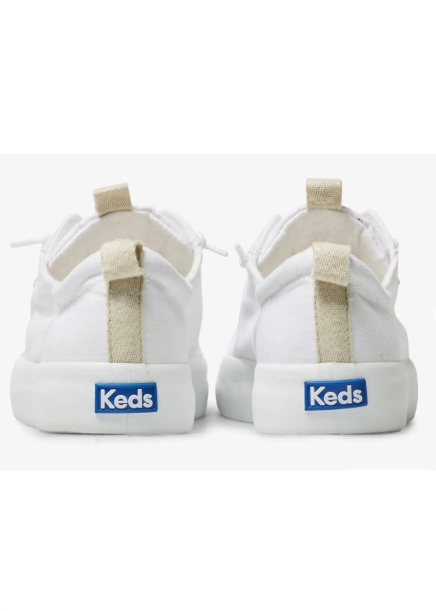 Keds® Kickback White Canvas Sneaker - FINAL SALE