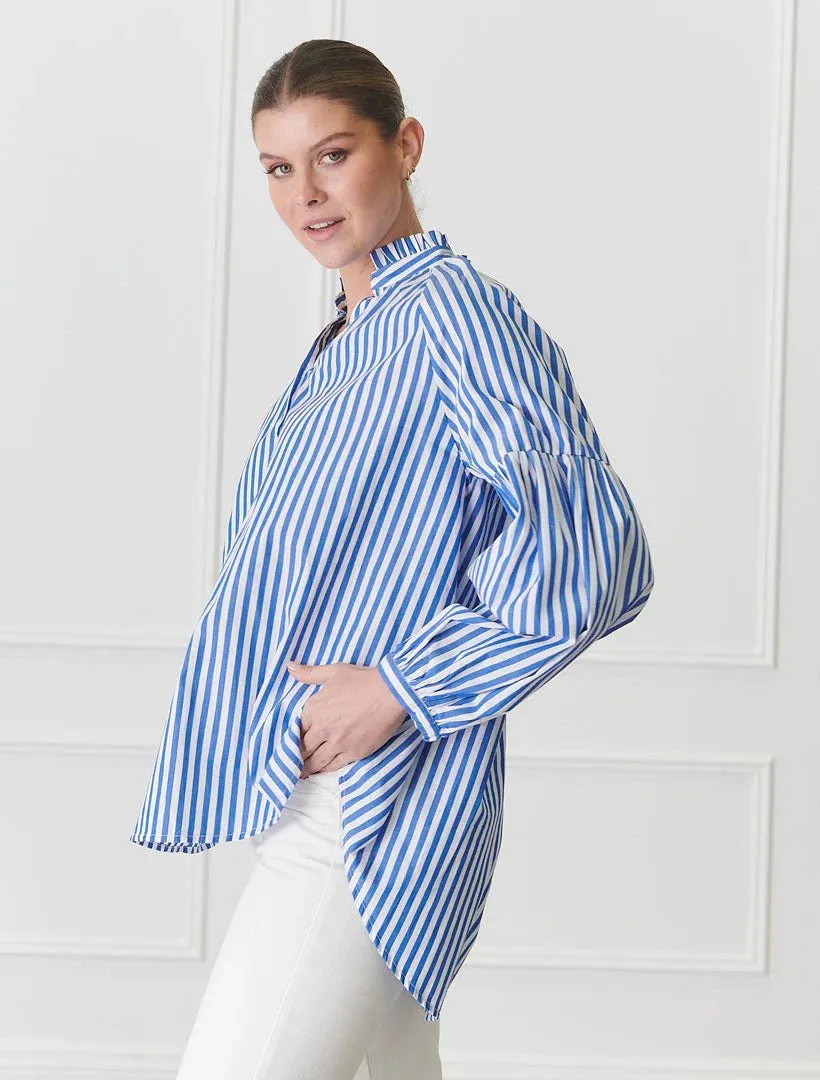 Kell Shirt Stripe Blue