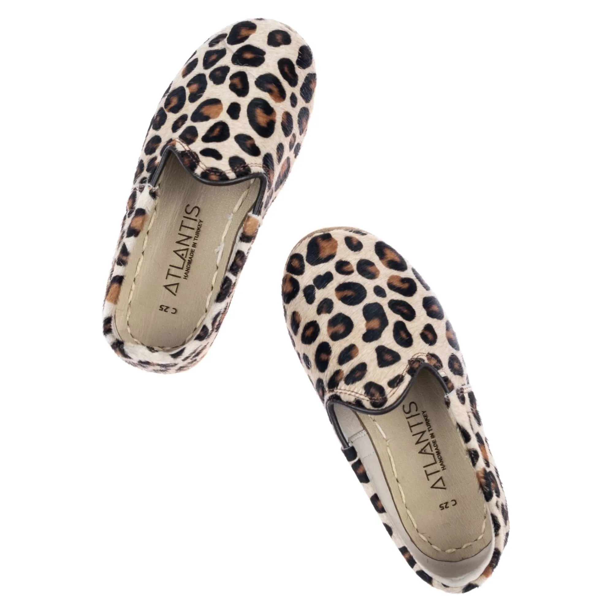 Kids Leopard Leather Shoes