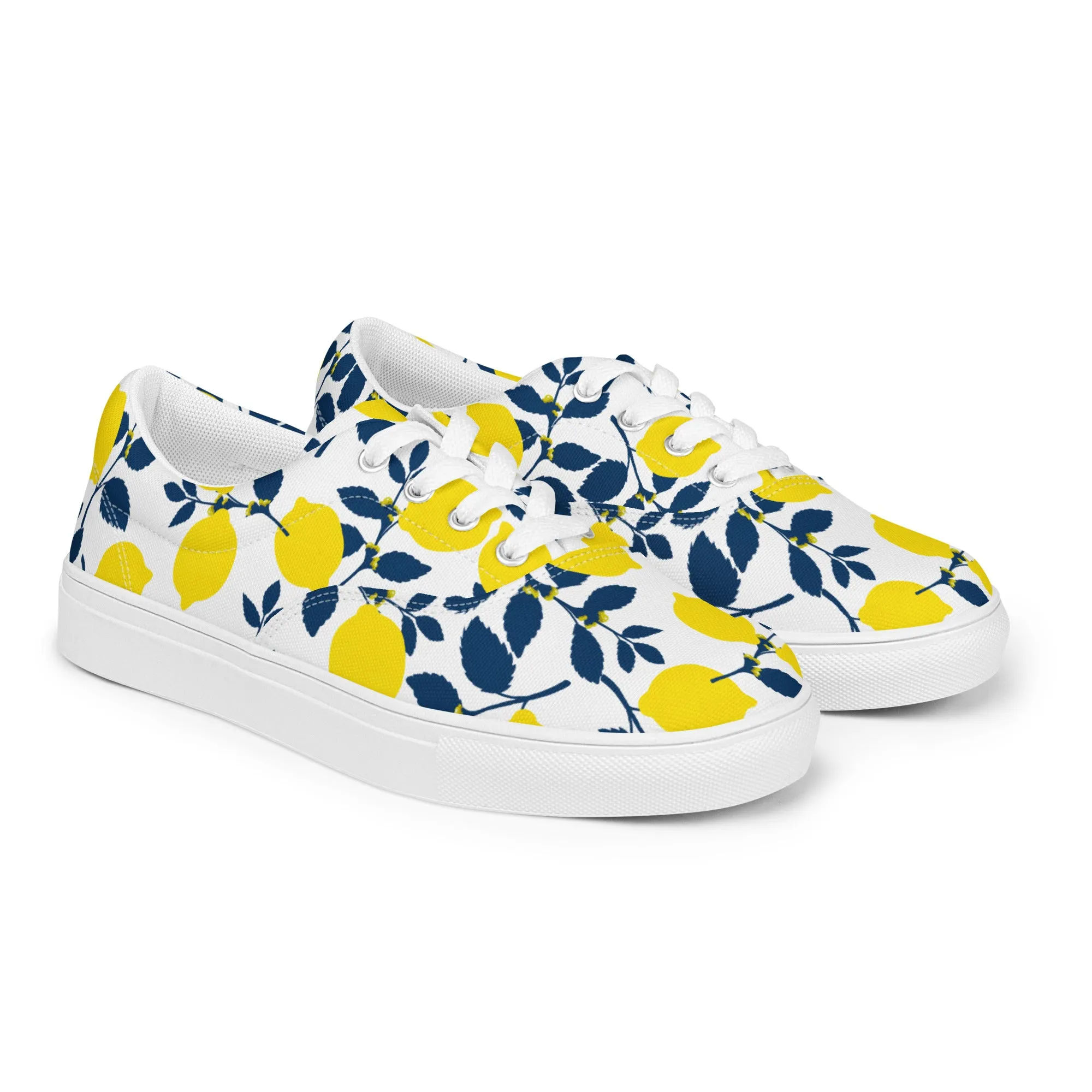 Lemony Fresh Women’s lace-up canvas shoes