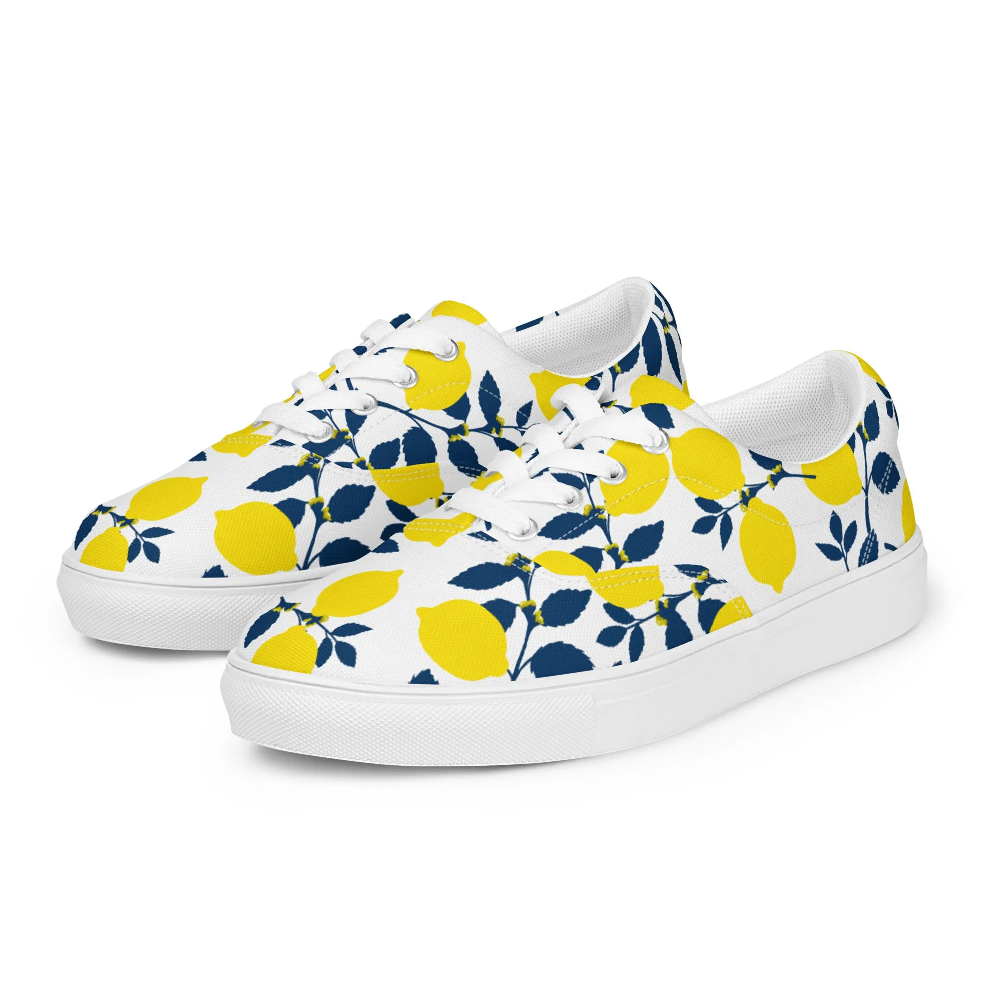 Lemony Fresh Women’s lace-up canvas shoes