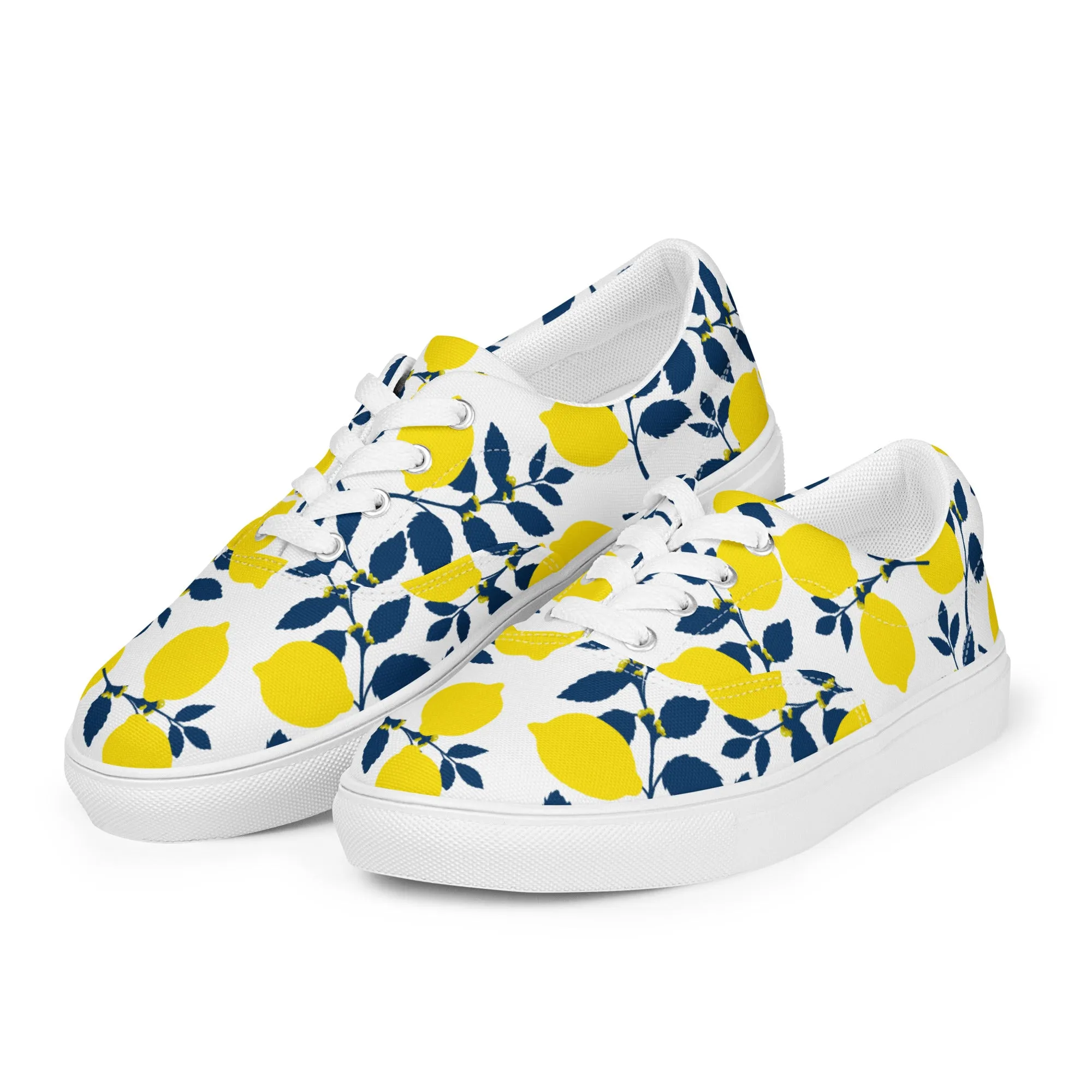 Lemony Fresh Women’s lace-up canvas shoes