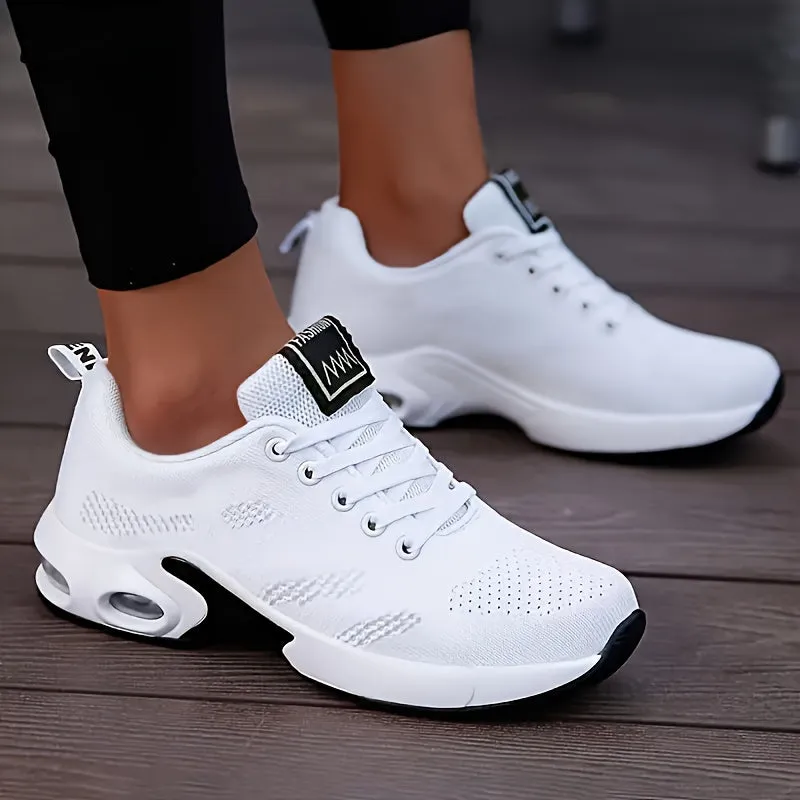 Lightweight Stylish Sneakers - Airy Mesh Comfort, Vibrant Monochrome - Ideal for Casual Sport & Outdoor Activities