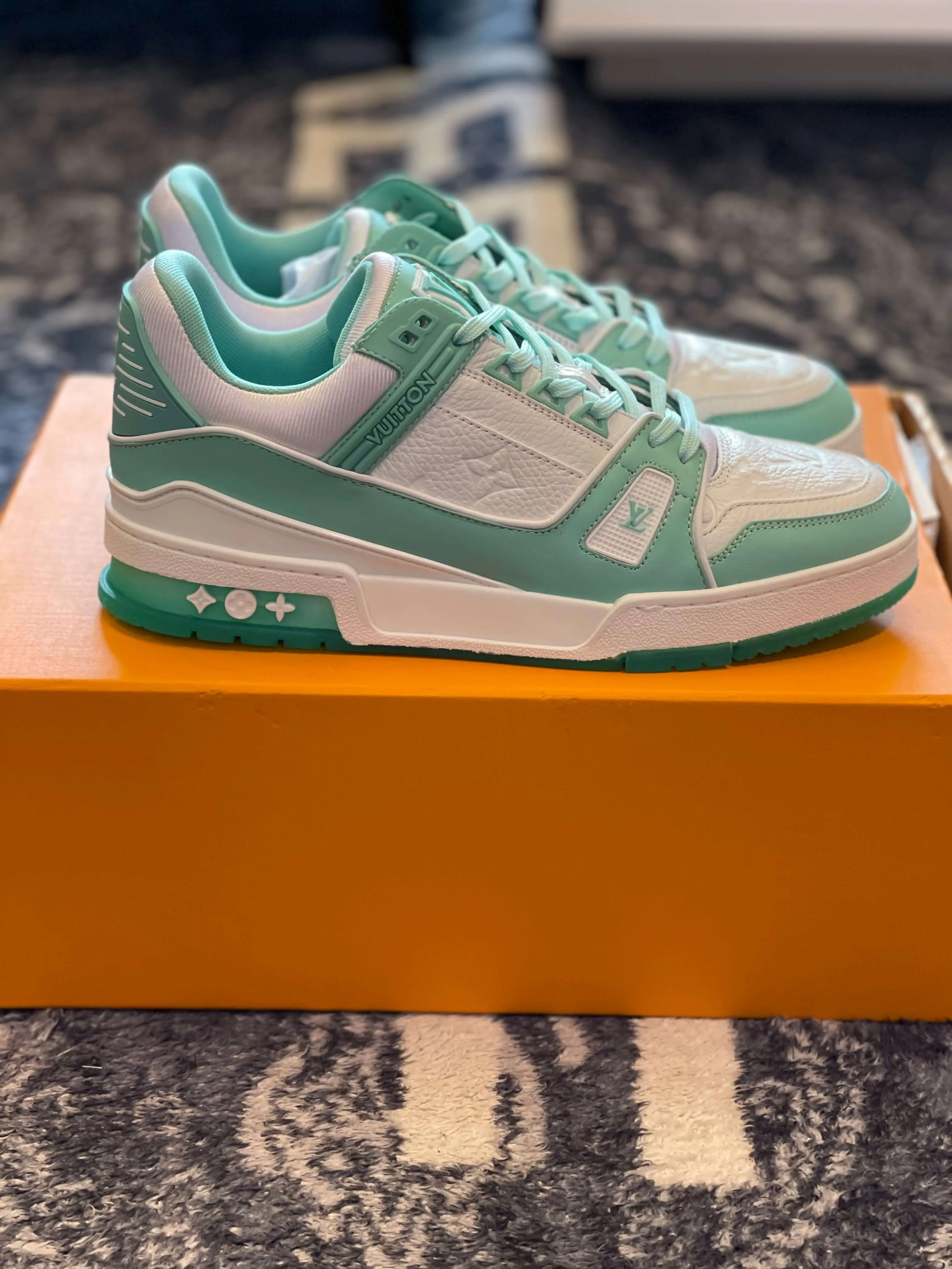 Louis Vuitton LV Trainer Mint Green sneaker