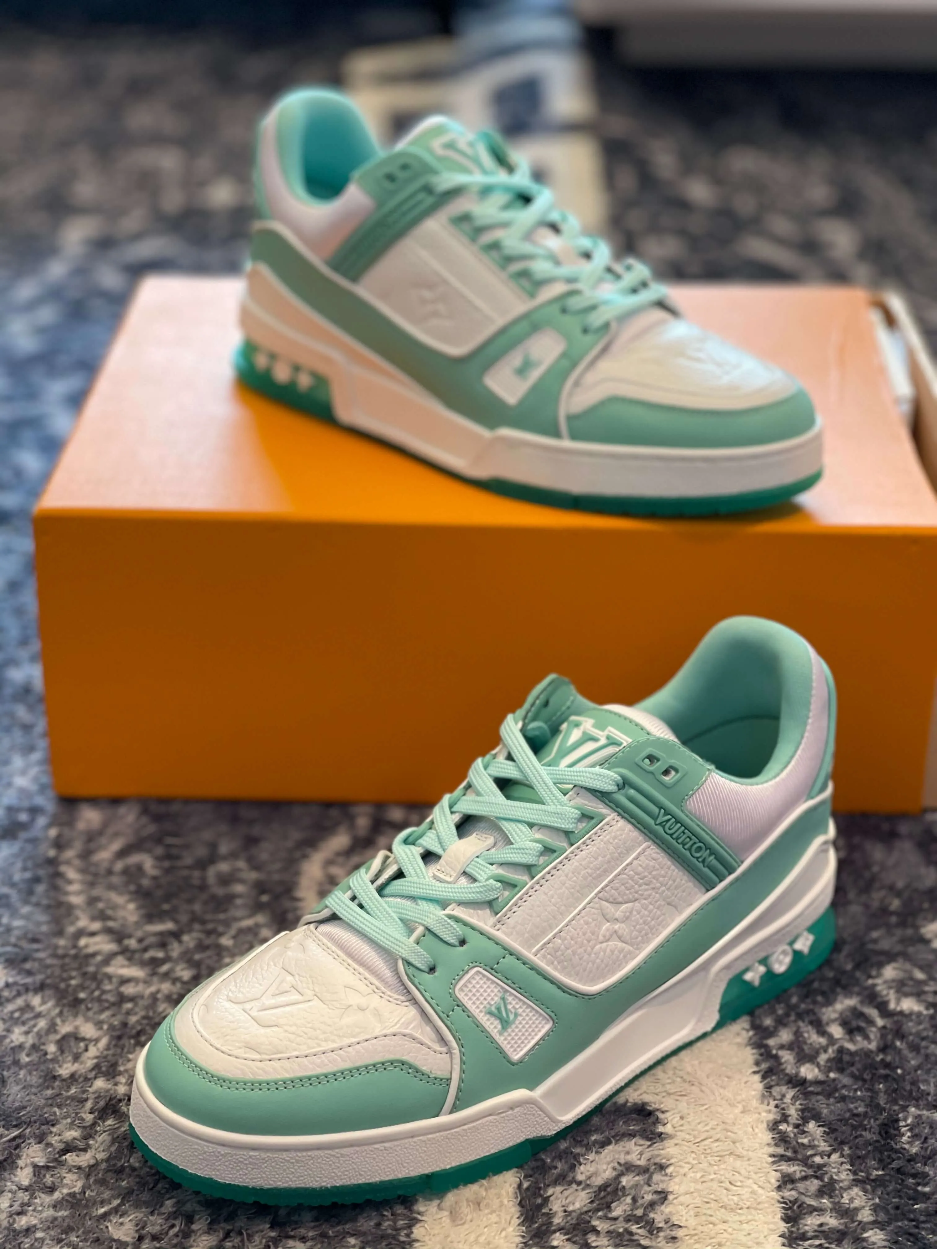 Louis Vuitton LV Trainer Mint Green sneaker