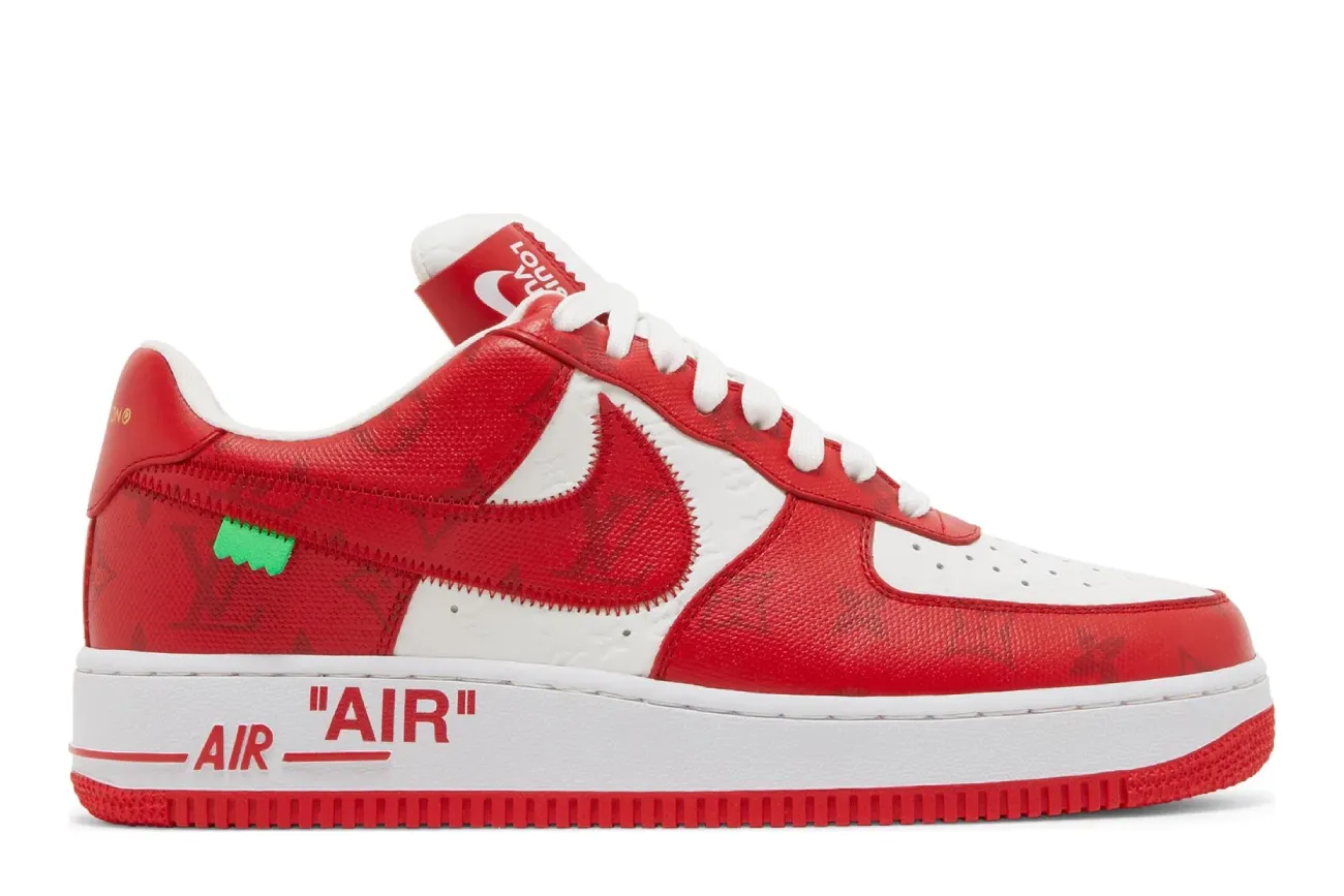 Louis Vuitton x Air Force 1 Low 'White Comet Red'