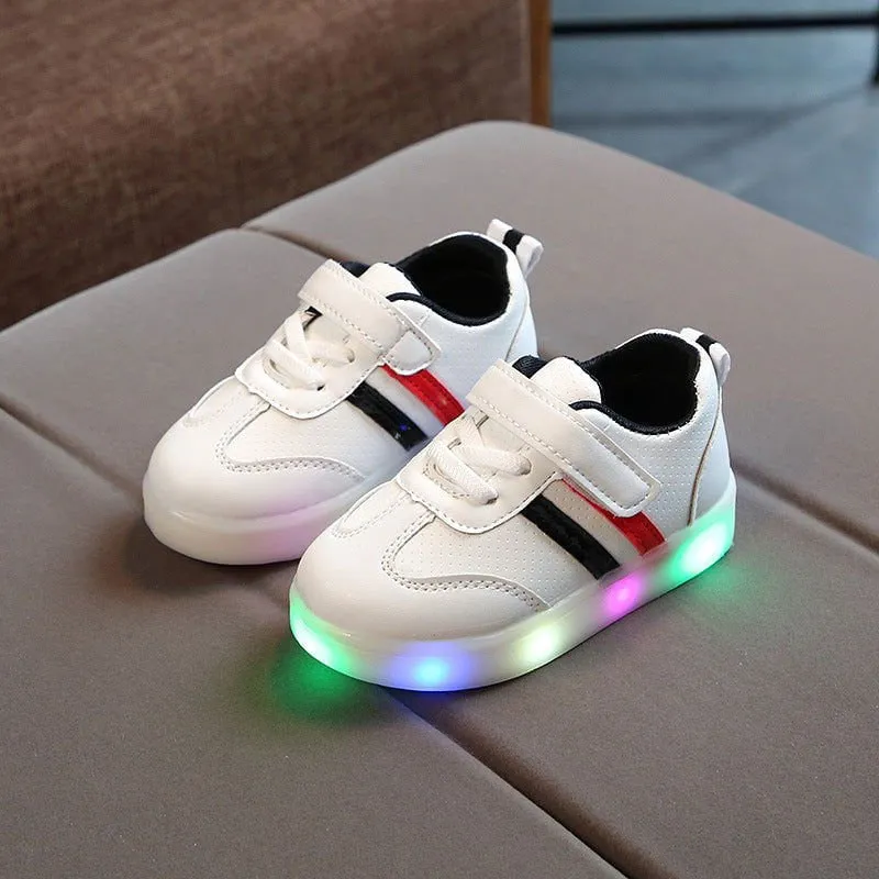 LovelyRLovely Kimmy White LED Sneakers