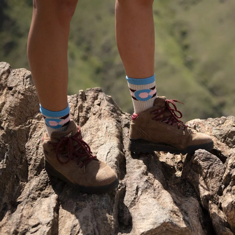 Maroon Bells Colorado Flag Wool Socks