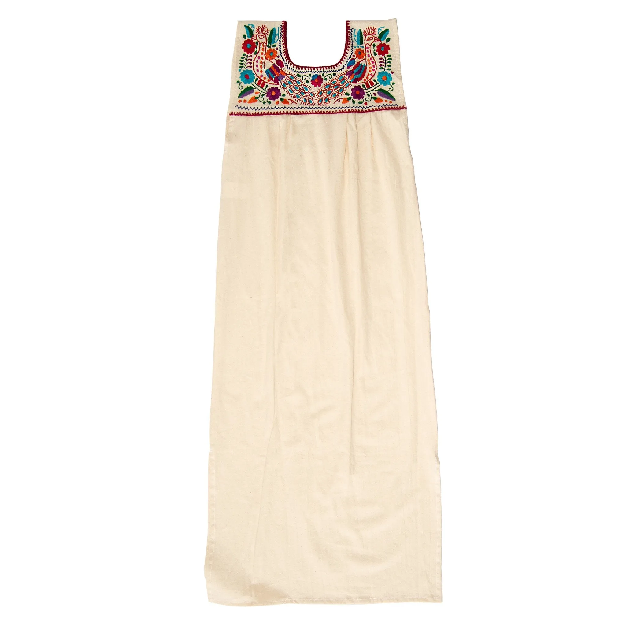 Maxi Isidra, White Mexican Embridered Dress