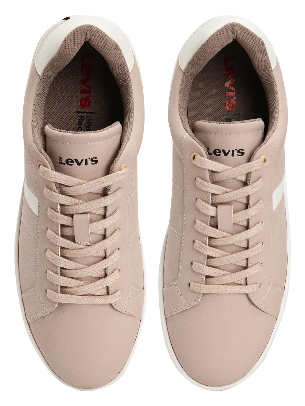 Men's Beige Colorblock Sneakers