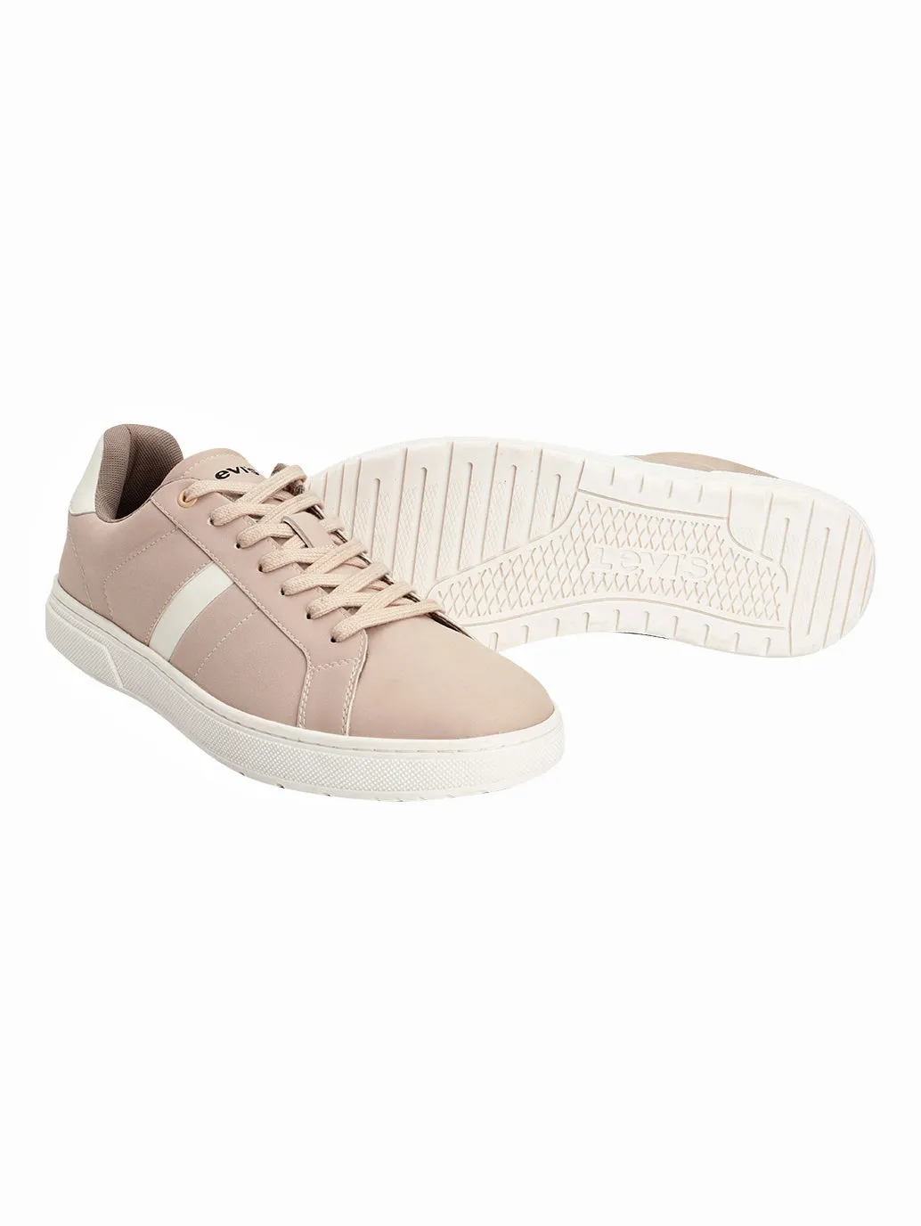 Men's Beige Colorblock Sneakers