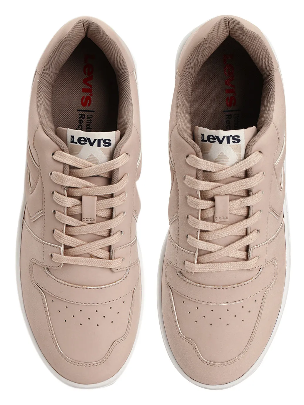 Men's Beige Solid Sneakers