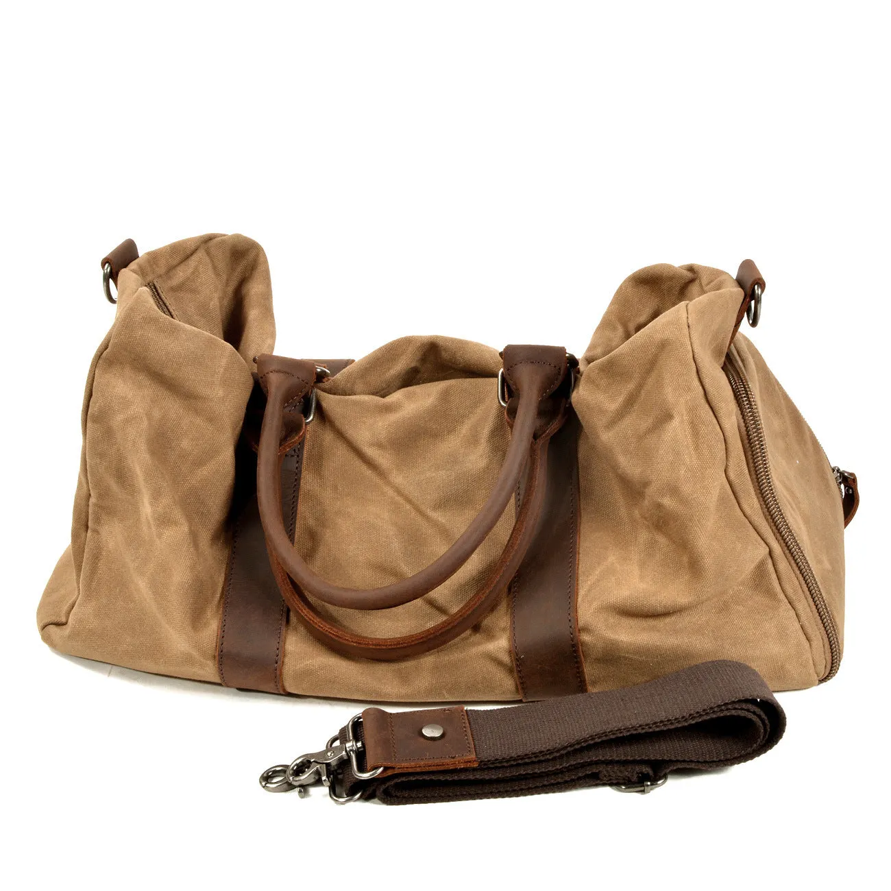 Men's Canvas Leather Bags for Traveling 6061