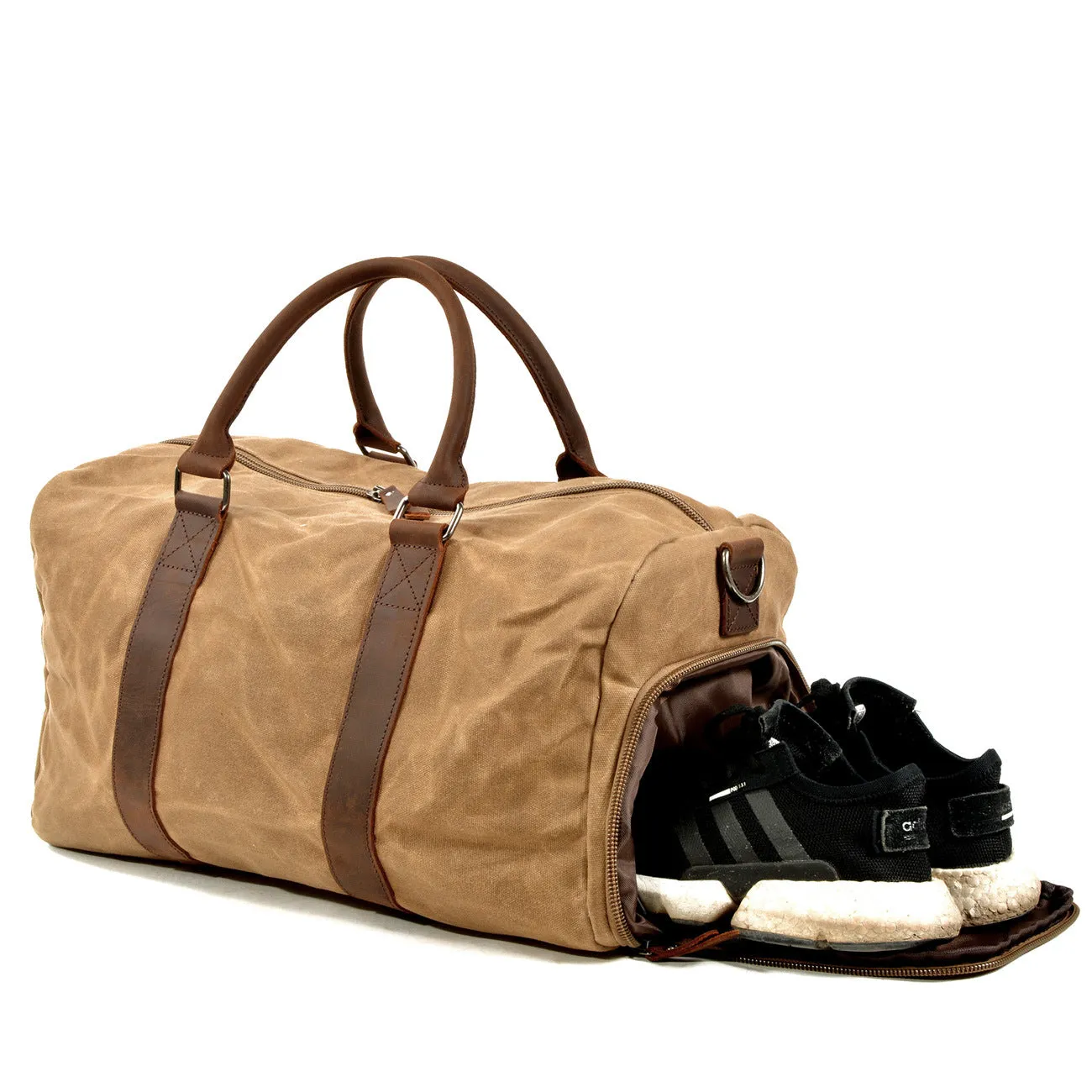 Men's Canvas Leather Bags for Traveling 6061