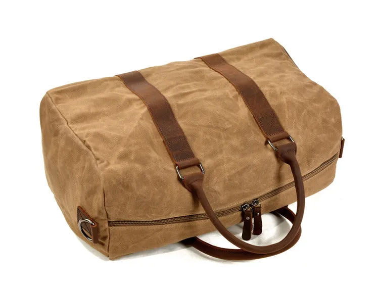 Men's Canvas Leather Bags for Traveling 6061