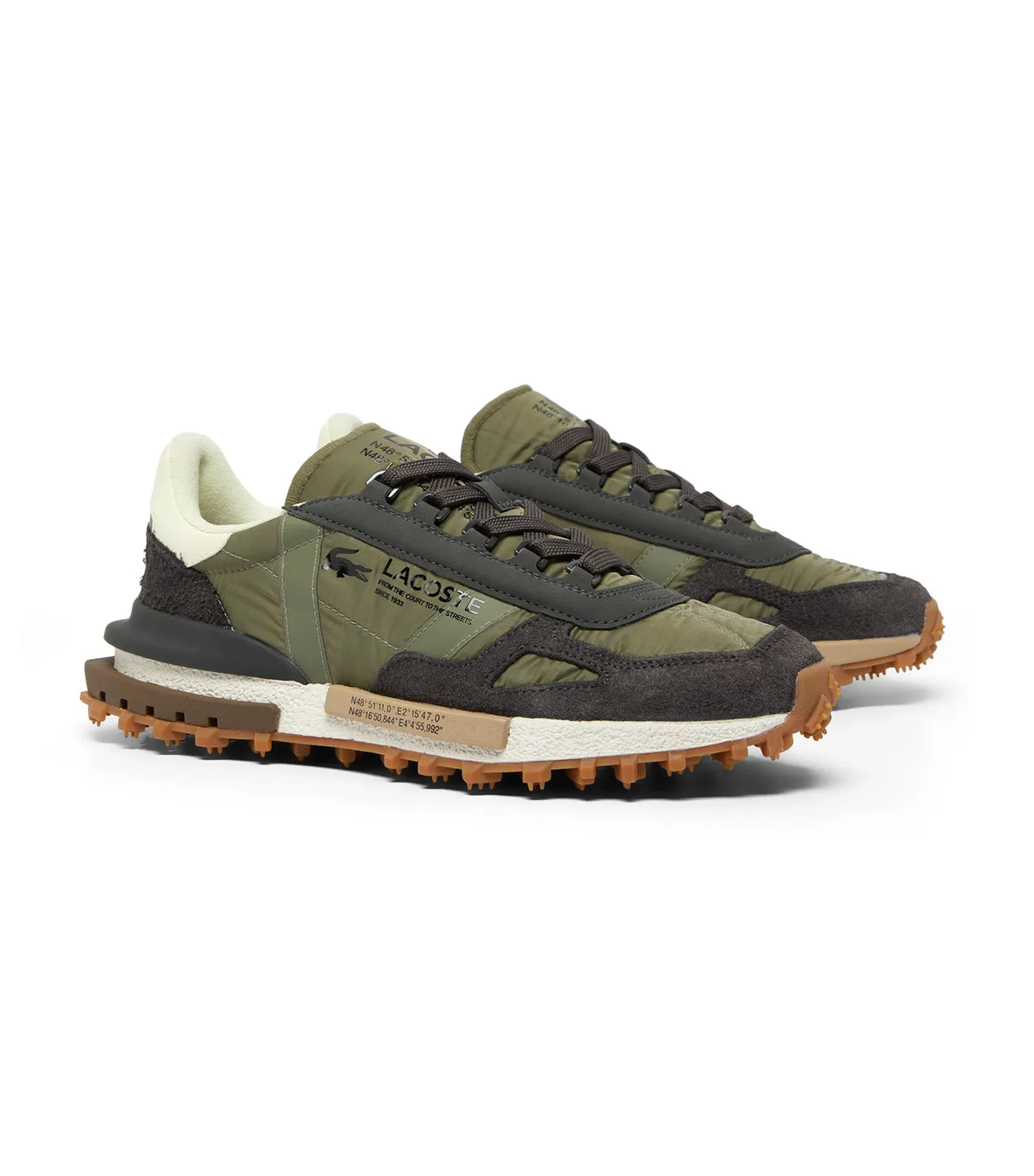 Men's Elite Active Trainers Khaki/Dark Green