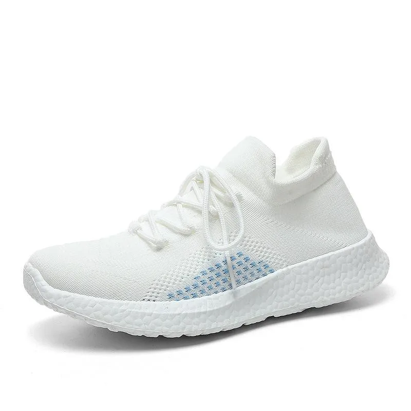 Men's fly-woven rubber foam sole sneakers