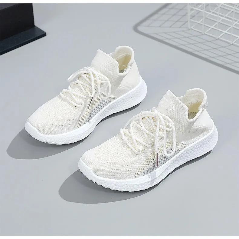 Men's fly-woven rubber foam sole sneakers