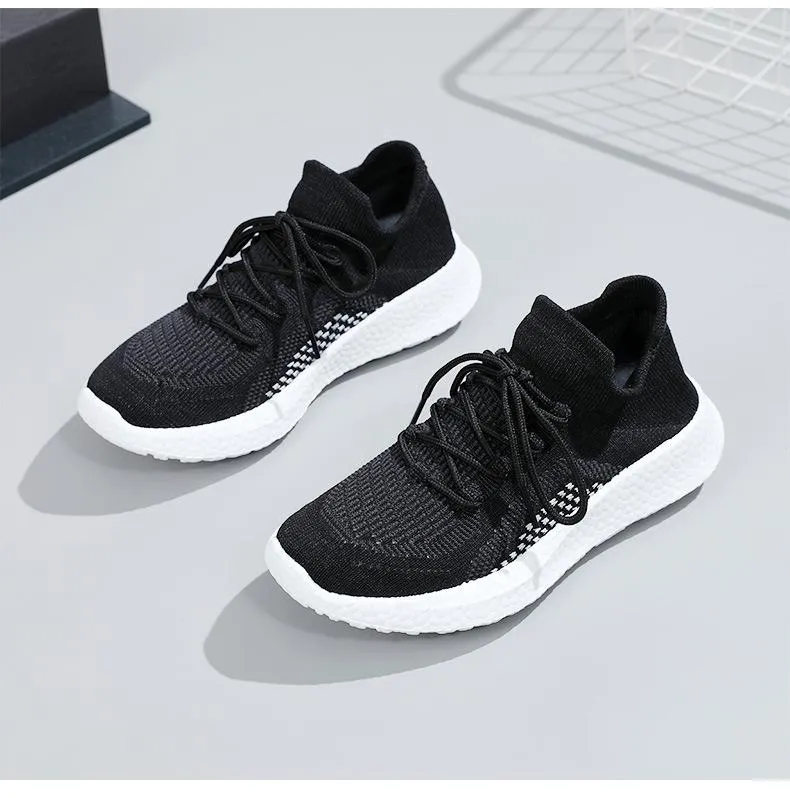 Men's fly-woven rubber foam sole sneakers