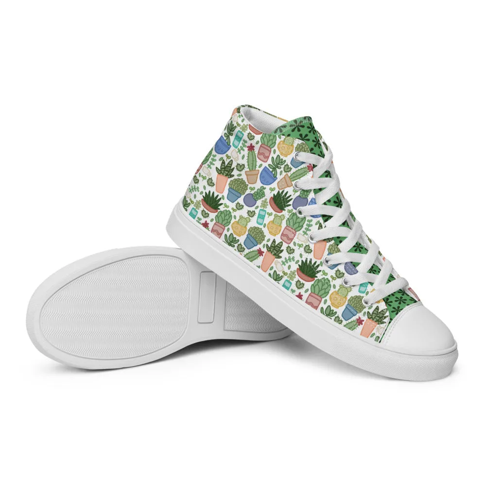 Men’s high top canvas shoes