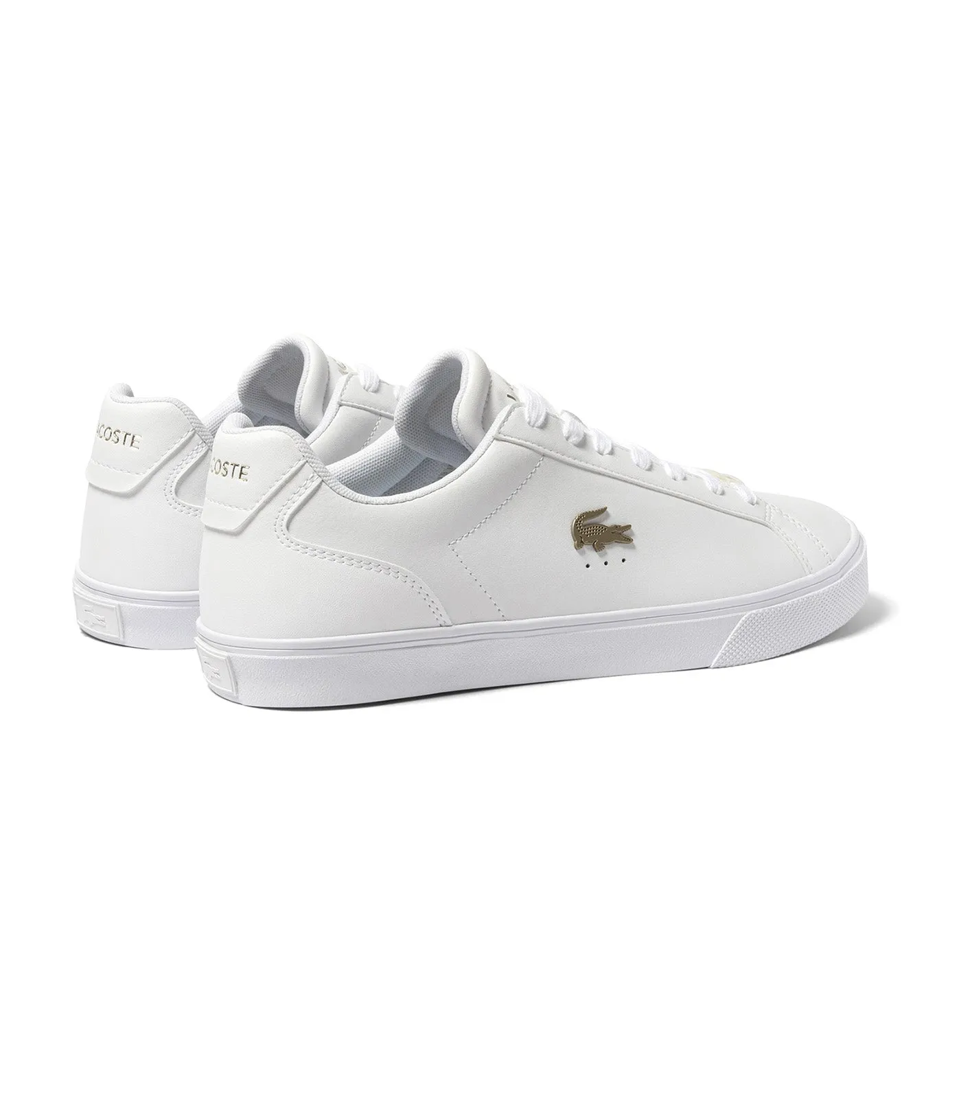 Men's Lacoste Lerond Pro Leather Trainers White/White